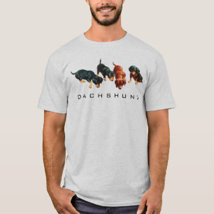Camiseta Vintage Personalizado Retro Funny Cuz Dachshund Pu