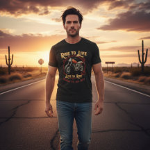 Vintage personalizável Dallas Tx. Ride to Live Ret