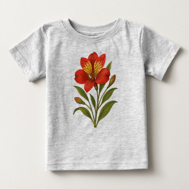 Camiseta Vintage Peruvian lily (Frente)