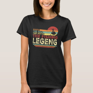 Camiseta Vintage Pesca Papa Pescador Avô Para Pai"
