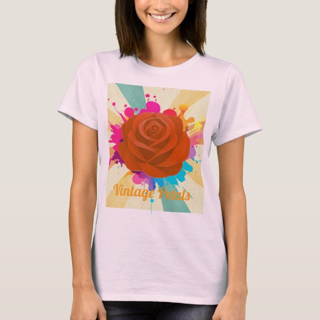 Camiseta Vintage Petals ADVcreators Artigo25 (Frente)