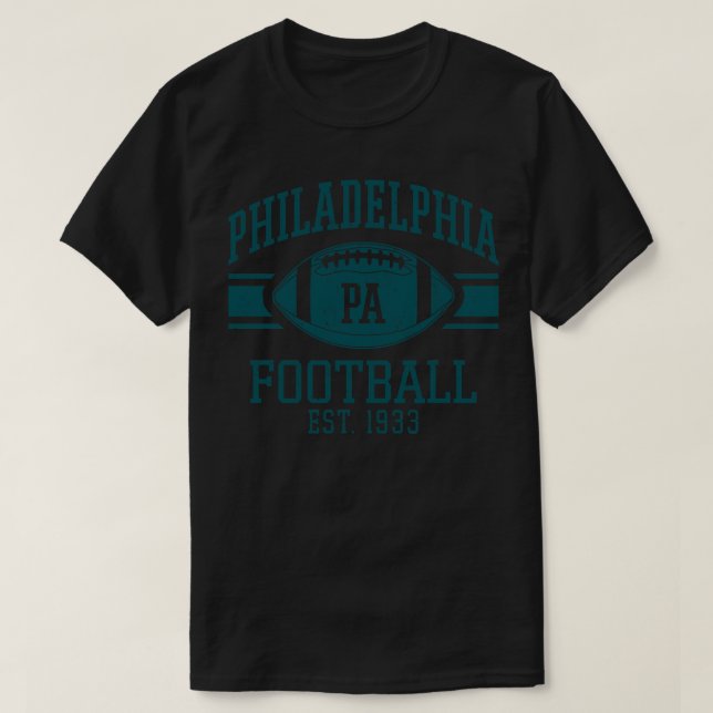 Camiseta Vintage Philadelphia Futebol Team PA Retro Eagles (Frente do Design)