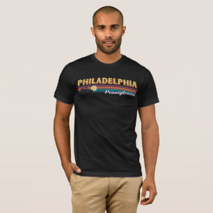 Camiseta Vintage Philadelphia Pennsylvania - Retro Stripe
