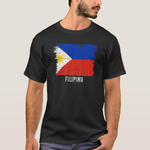 Camiseta Vintage Philippine Flag Filipino E Orgulho Do Meu
