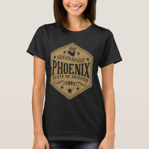 Camiseta Vintage Phoenix State Of Arizona Silicon Desert 18