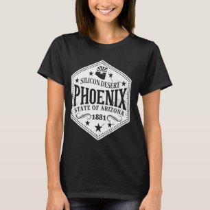 Camiseta Vintage Phoenix State Of Arizona Silicon Desert 18