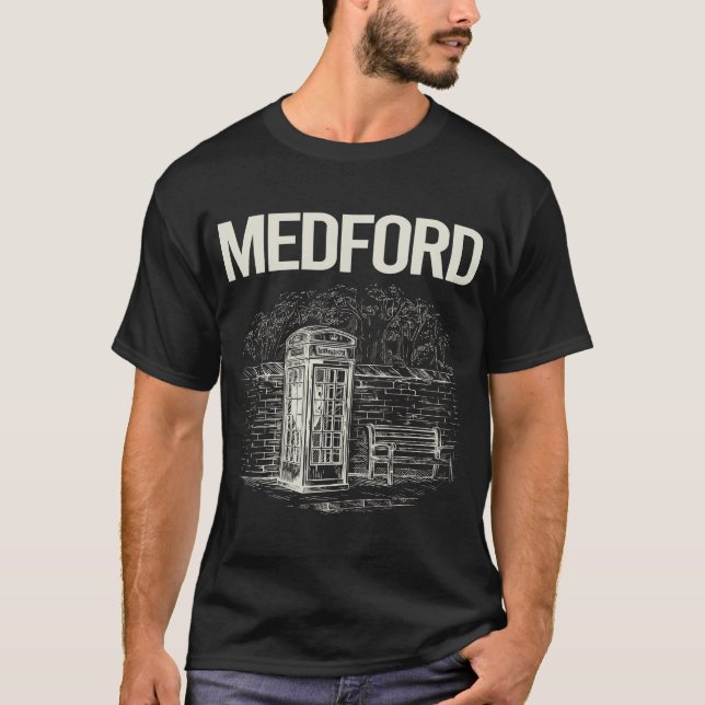 Camiseta Vintage Phone Booth Medford (Frente)