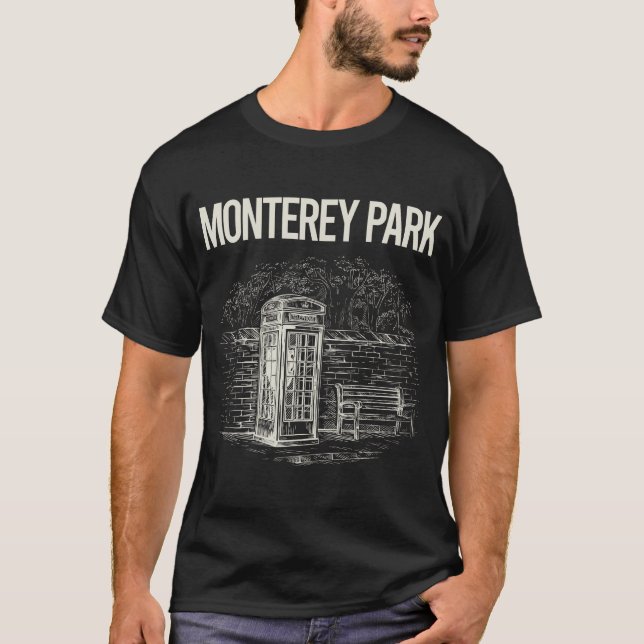 Camiseta Vintage Phone Booth Monterey Park (Frente)