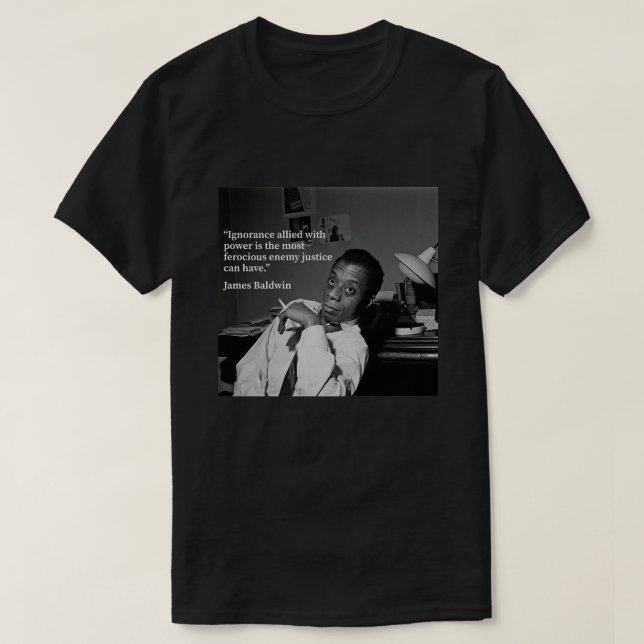 Camiseta Vintage Photograp James Baldwin Igualdade Oferece  (Frente do Design)
