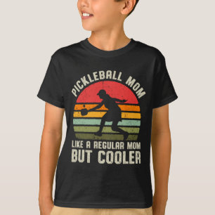 Camiseta Vintage Pickleball Mãe Bola De Picles Para Mulhere
