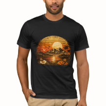 Vintage picture shirt men