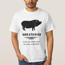 Camiseta Vintage Pig - Dia de os pais Porkatarian Daily Bac