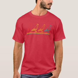 Camiseta Vintage Pigeon Birds Entusiasta Ilustração Gag