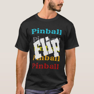 Camiseta Vintage Pinball Retro Arcade Jogador Sacudir Winn