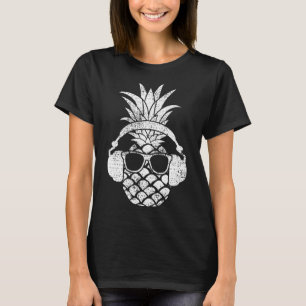 Camiseta Vintage Pineapple Havaiana Aloha Beach Fruta Cockt