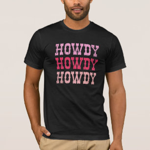 Camiseta Vintage Pink Howdy Rodeo Oeste do Sul