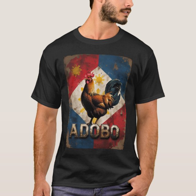 Camiseta Vintage Pinoy Pride Chicken Adobo (Frente)