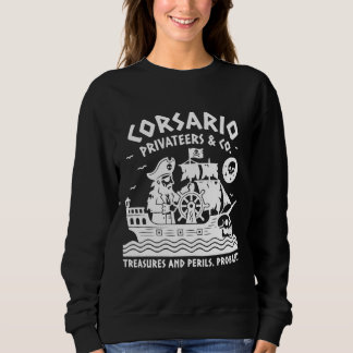 Camiseta Vintage Pirate Linocut Shirt - Corsario Privateers