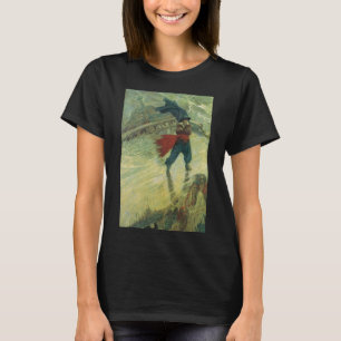 Camiseta Vintage Pirate, o holandês voador de Howard Pyle