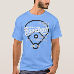 Camiseta Vintage Pittsburgh Baseball Est 1887 Ventilador Ba