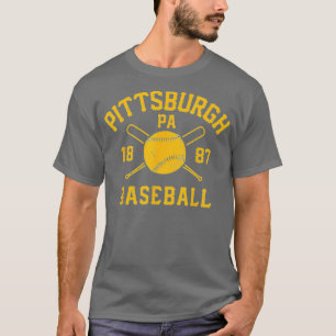 Camiseta Vintage Pittsburgh Baseball Pennsylvania Pirate Re