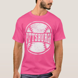 Camiseta Vintage Pittsburgh Equipe de Baseball com Presente