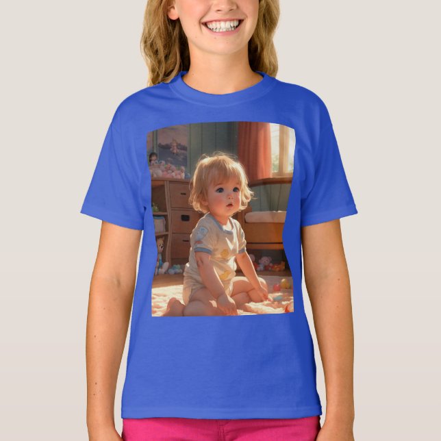 Camiseta "Vintage Playtime: Um Sonho de Toddler" (Frente)