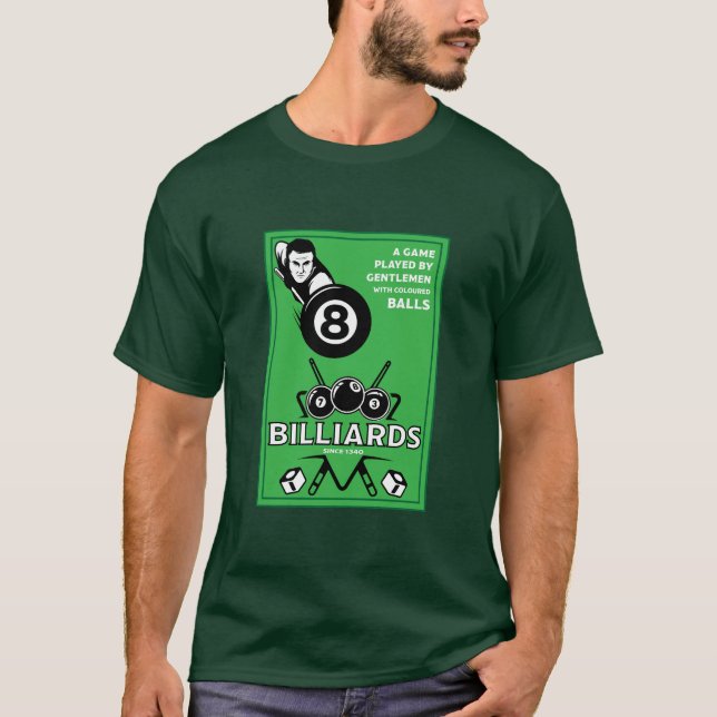 Camiseta Vintage Pocket Billards (Frente)