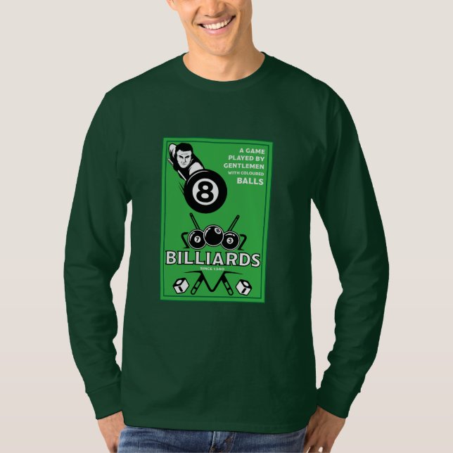 Camiseta Vintage Pocket Billards (Frente)