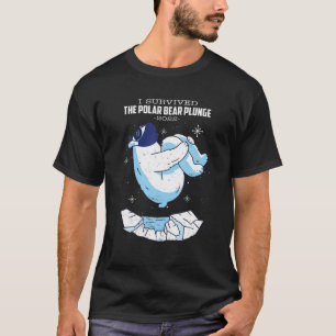 Camiseta Vintage Polar Bear Plunge Com Facemask
