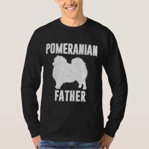 Camiseta Vintage Pomeranian Pai Papa Pompom Cão Pai Pet