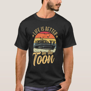 Camiseta Vintage Pontoon Capitão Life É Melhor Na Toon