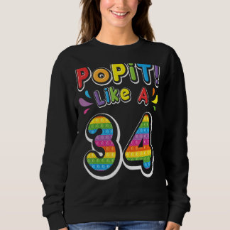 Camiseta Vintage Pop É Como Um Feliz Aniversário De 34 Anos