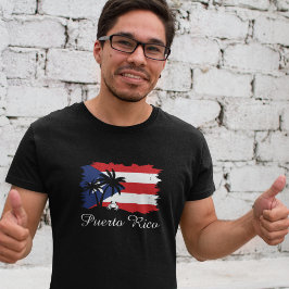 Camiseta Vintage Porto Rico Flag Coqui Boricua