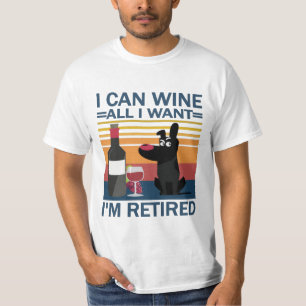 Camiseta Vintage, posso encher o vinho.