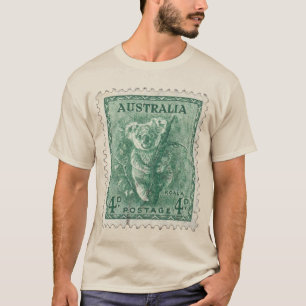 Camiseta Vintage Postage Stamp Koala Bear Austrália