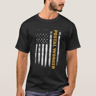 Camiseta Vintage Postal Worker American Flag US Postal Serv