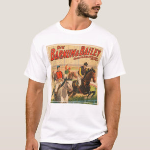 Camiseta Vintage, Poster De Jockeys Em Cavalos No Circo Ale
