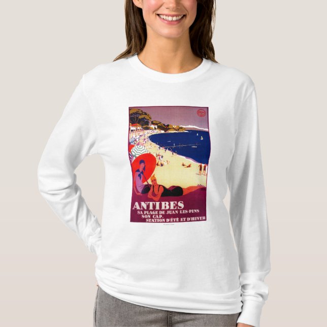 Camiseta Vintage PosterEurope de Antibes (Frente)