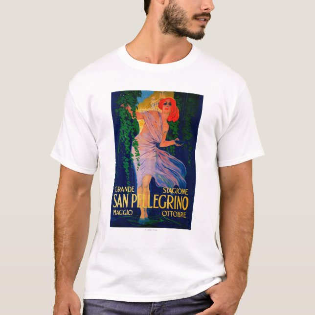 Camiseta Vintage PosterEurope de San Pellegrino (Frente)