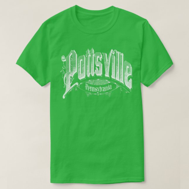 Camiseta Vintage Pottsville PA (Frente do Design)