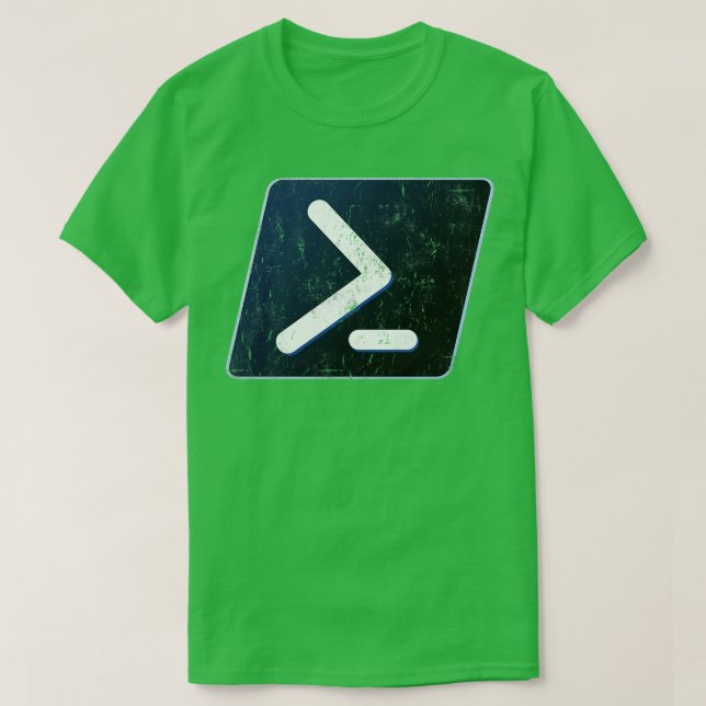 Camiseta Vintage PowerShell (Frente do Design)