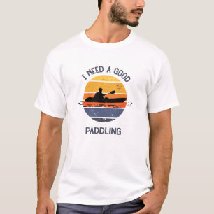 Camiseta Vintage Preciso De Um Bom Paddling Kayaking Kayake