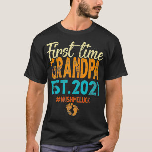 Camiseta Vintage Primeira Vez Avô Est 2021 Ofertas