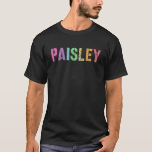 Camiseta Vintage Primeiro Nome PAISLEY Girl Rock Star Irmã