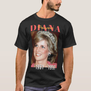 Camiseta Vintage Princess Di Premium