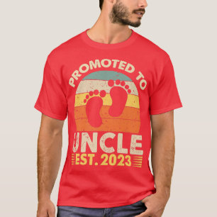 Camiseta Vintage Promovida Ao Tio 2023 Gravidez De Bebê Ann