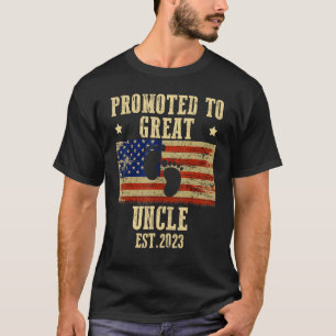 Camiseta Vintage Promovida Ao Tio Excelente Est 2023 USA Pa