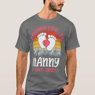 Camiseta Vintage Promovida Para A Avó Est 2022 Nova Avó Mot