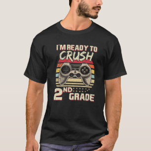 Camiseta Vintage Pronta Para Esmagar O Jogo De Vídeo De Seg
